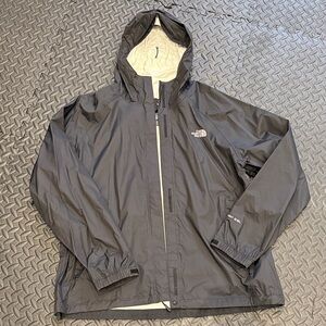 The North Face Black HyVent 2.5L Hooded Windbreaker